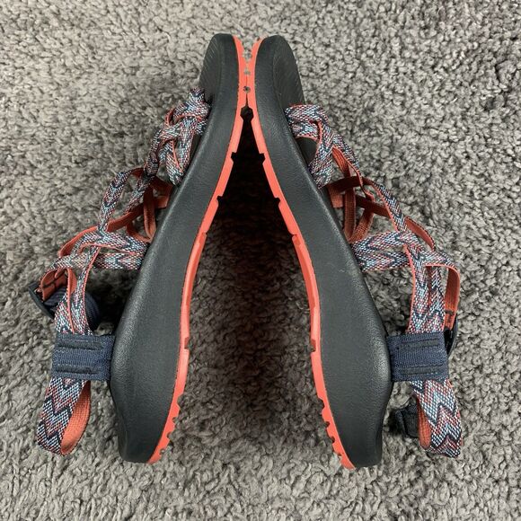 Chaco ZX/2 Classic Sport Sandals Women’s Blue Coral Motif Eclipse J106584 Size 9 - Picture 5 of 8